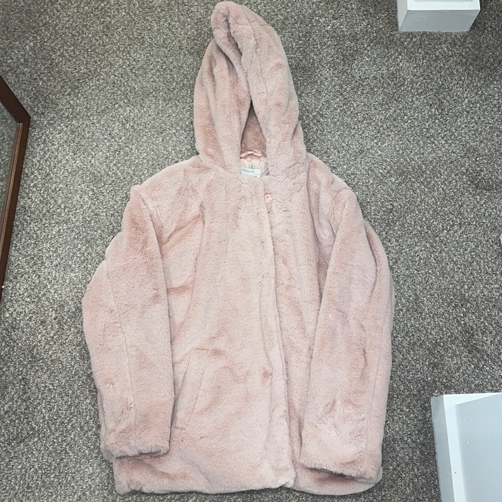 Light Pink Fluffy Coat
